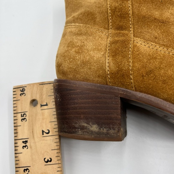 Madewell Sz 6.5 The Hailie Equestrian Brown Suede Boot Western Boho - Picture 16 of 16